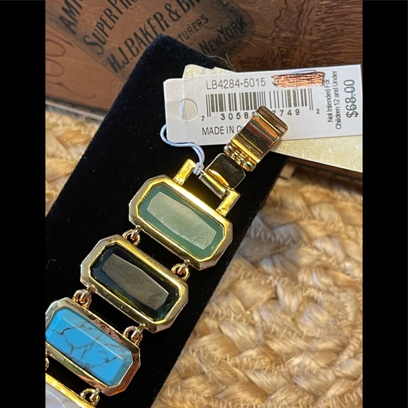 RALPH LAUREN Semi-Precious Stone Link Bracelet … Colorful & Fun! 🌸 - Picture 12 of 16